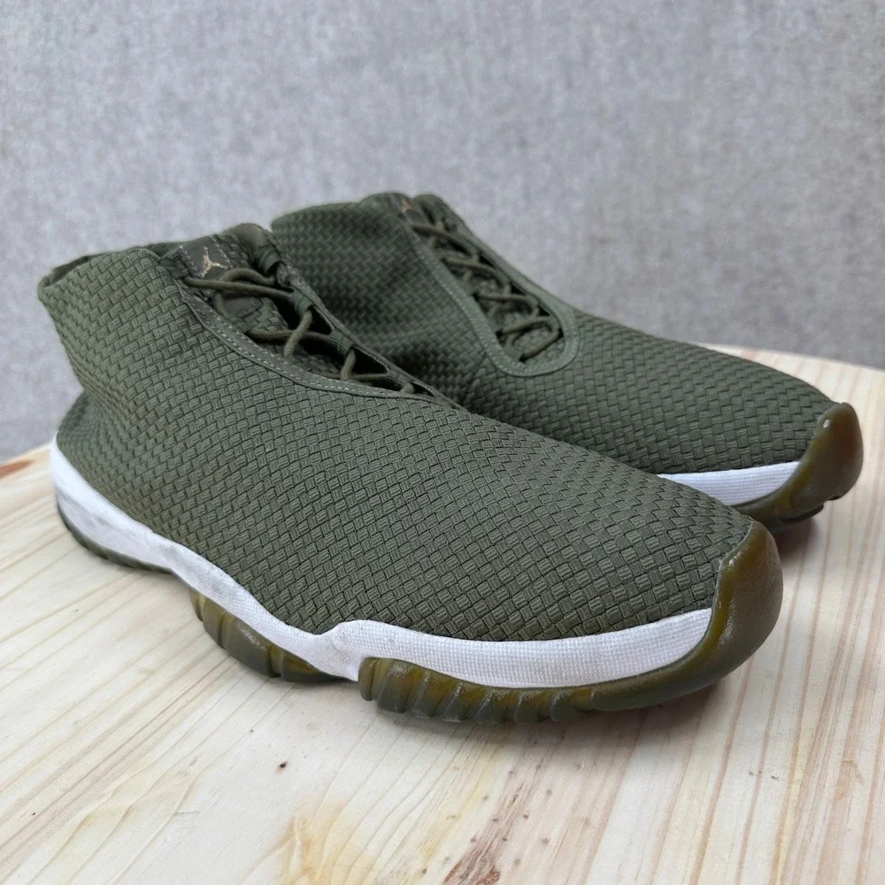 Air Jordan Future Iguana Green‎ 656503-201 Mens 2014 Rare Woven Sneakers SZ 15